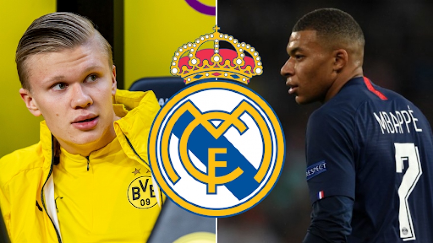 Đội hình đẹp như mơ của Real Madrid khi sở hữu Haaland và Mbappe